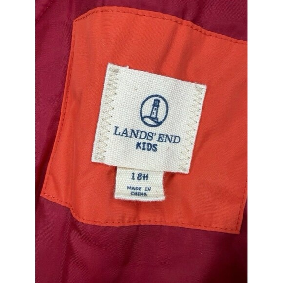 Lands End Squall Waterproof Insulated Iron Knee Snow Bibs KIDS Size 18 Husky - Picture 6 of 8